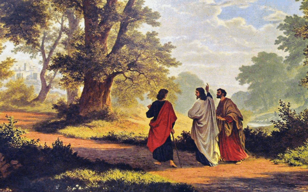 The Road to Emmaus (Robert Zünd, 1877)